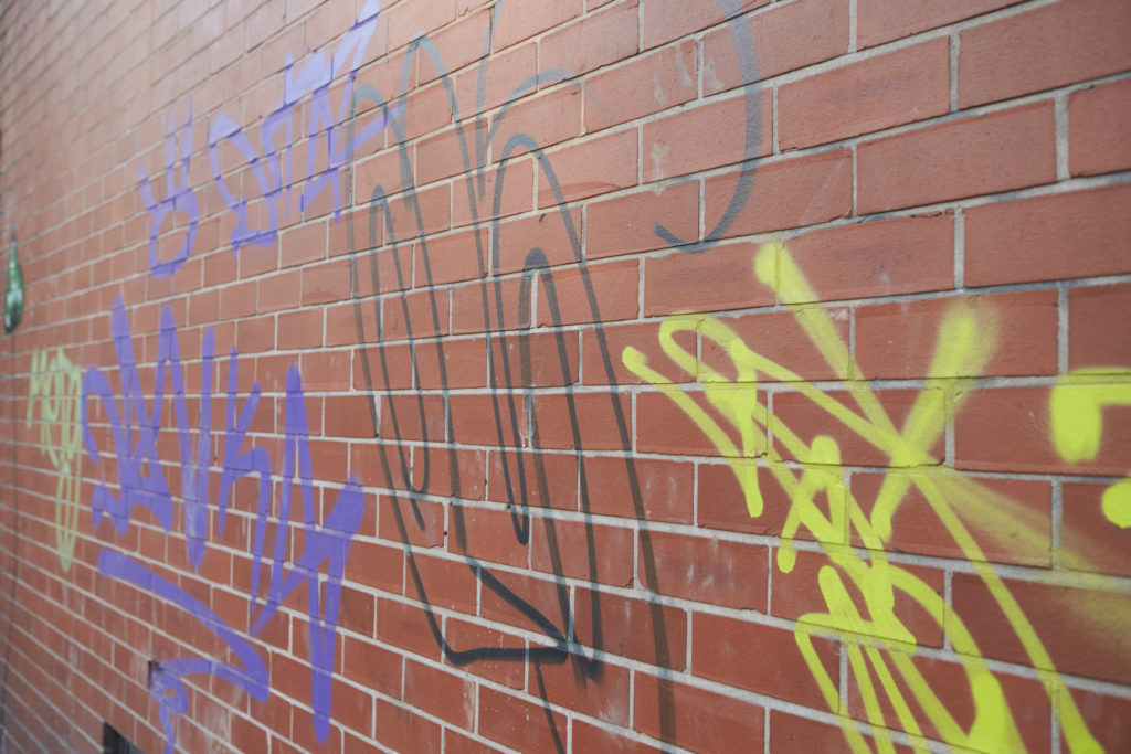 Professional removal of graffiti, Dover
